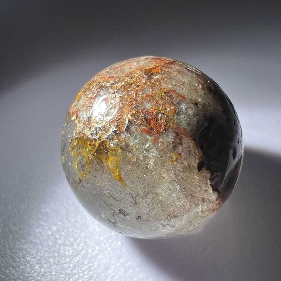 Garden‎ Quartz Crystal Marble Sphere (#6) - Picture 6 of 11